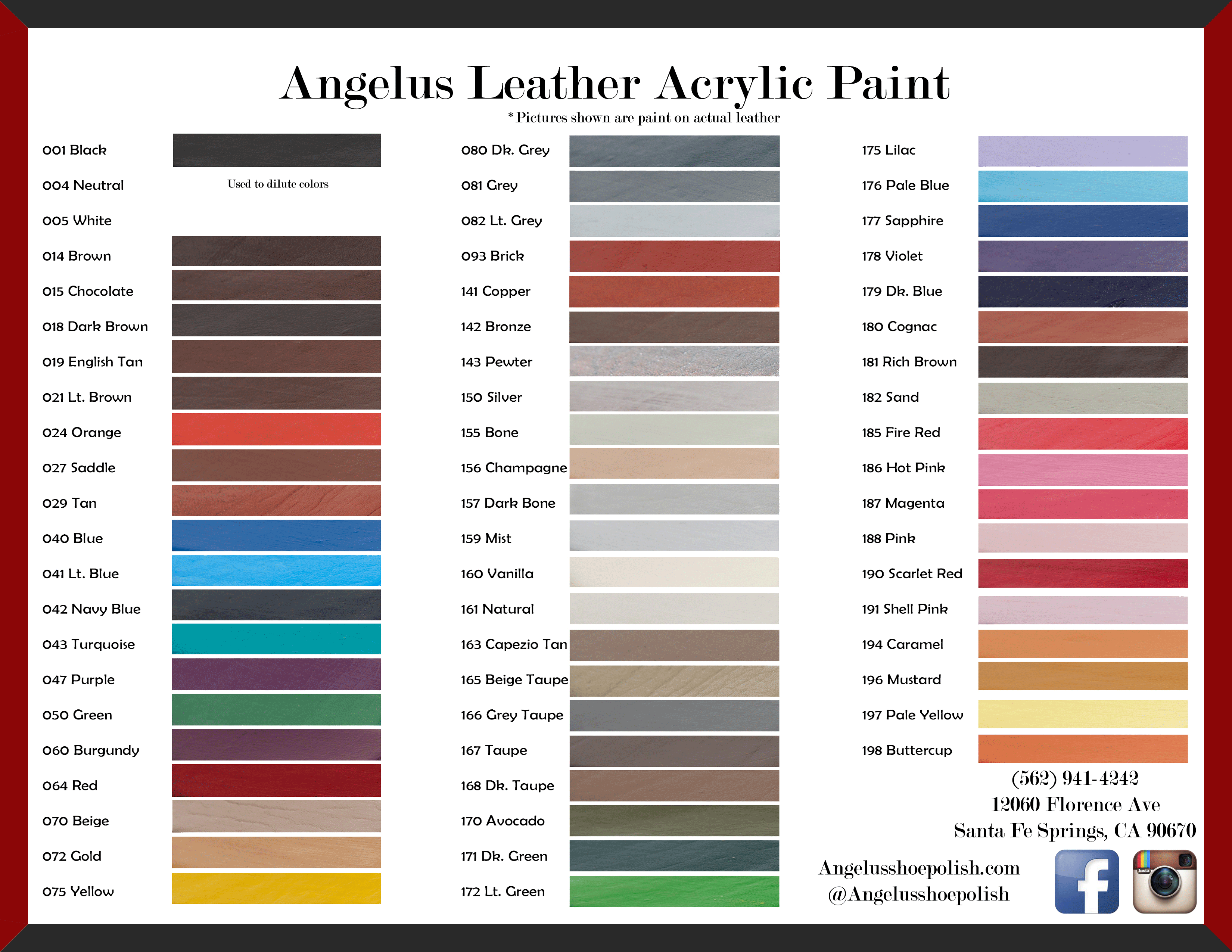 angelus black acrylic leather paint
